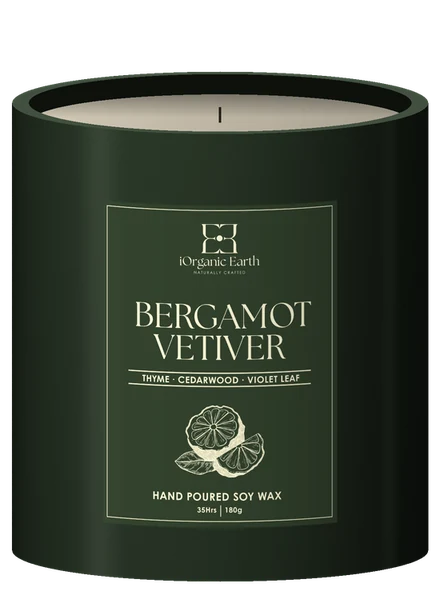 Bergamot Vetiver candle, 180g