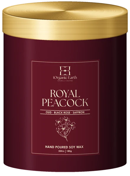 Royal Peacock candle, 180g